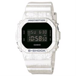 Image of G-Shock hvid med mønster quartz multifunktion (3229) Herre ur fra Casio, DW-5600SL-7ER